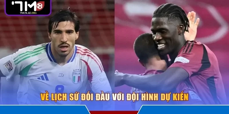 Về lịch sử đối đầu với đội hình dự kiến 